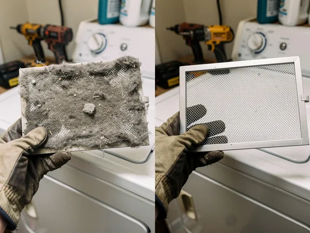 Professional lint trap cleaning by Buckeye Dryer Vent Cleaning in Buckeye