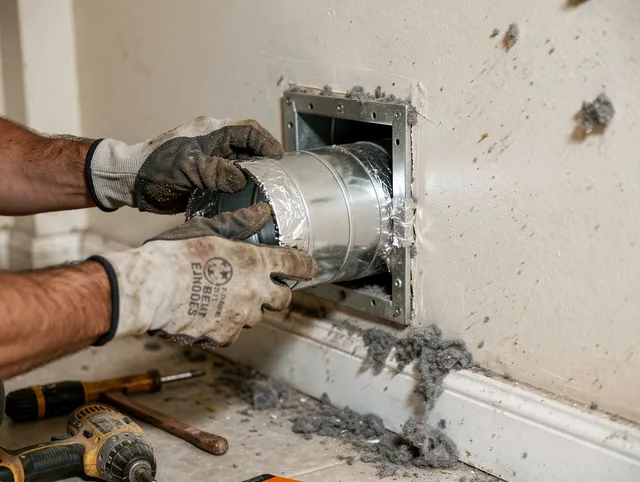Professional dryer vent repair and installation by Buckeye Dryer Vent Cleaning in Buckeye
