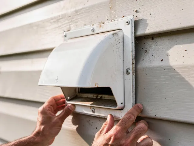 Buckeye Dryer Vent Cleaning technician delivering thorough residential dryer vent cleaning service in Buckeye